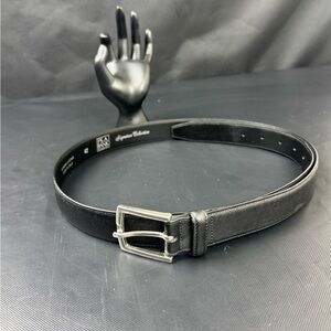 Jos. A. Bank Classic Black Belt with Metallic Buckle